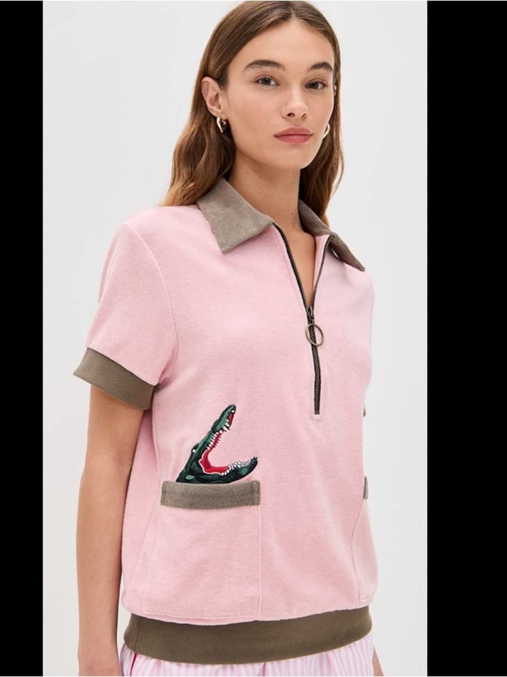 Tombolo 'Shark Bait' Cabana Terry Polo Shirt Size Small - Picture 12 of 12
